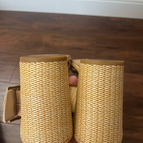 Dolce Vita Onnie Raffia Bamboo Square Toe Heel/Sandal-Size 9.5 - Picture 9 of 10